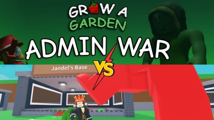 grow a garden vs steal a brainrot admin war