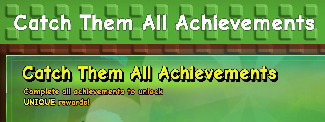 catch them all achievements grow a garden