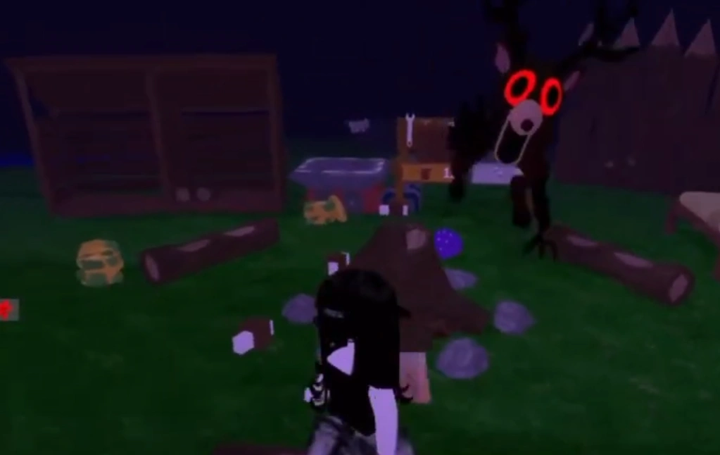 deer with red eyes in 99 nights in the forest roblox