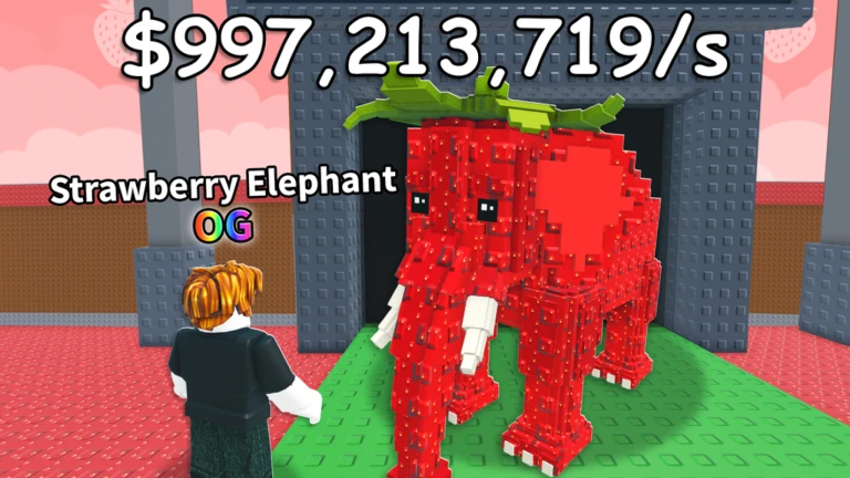 steal a brainrot strawberry elephant