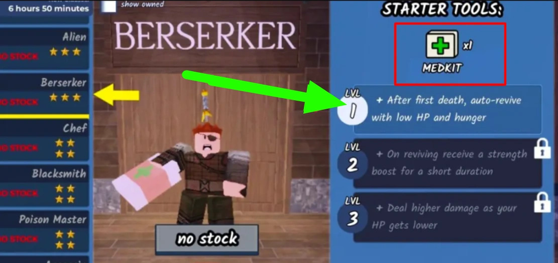 Berserker class 99 nights in the forest