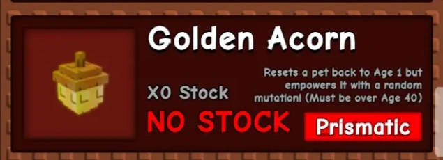 Get the Golden Acorn in Grow a Garden