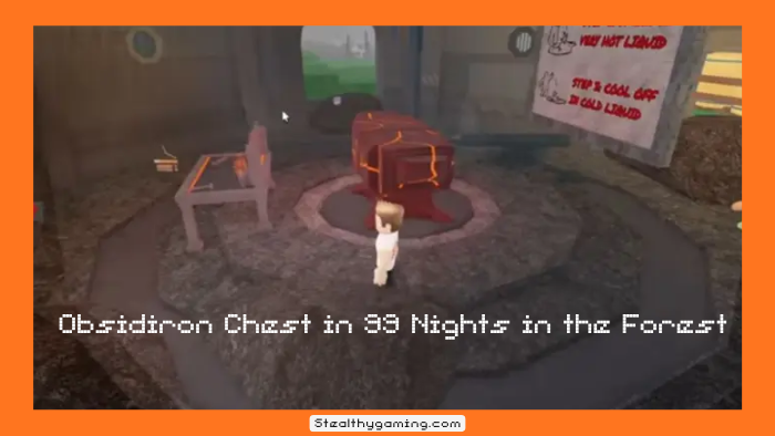 Obsidiron Chest in 99 Nights in the Forest