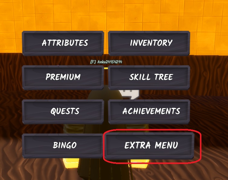 extra menu ninja time robox
