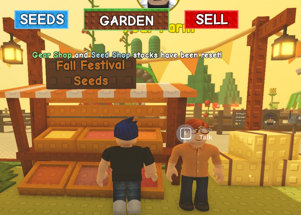 grow a garden fall event seeds