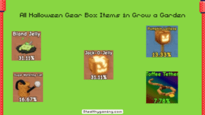 All Halloween Gear Box Items in Grow a Garden