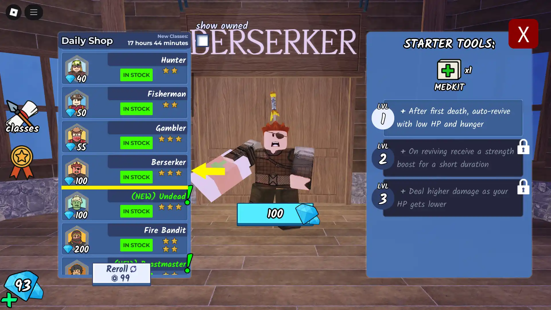 Beserker Class Explained