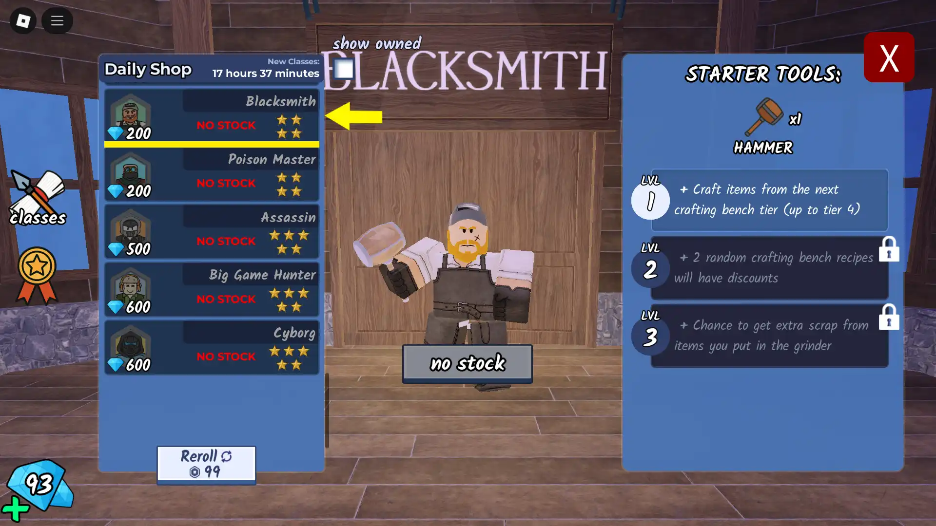 Blacksmith Class Explained
