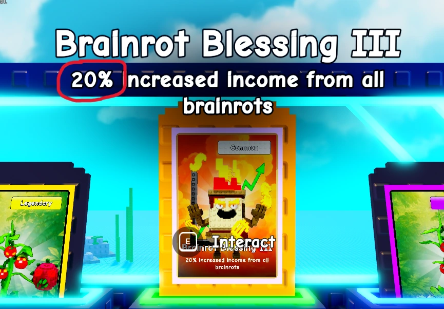 Brainrot Blessing Card
