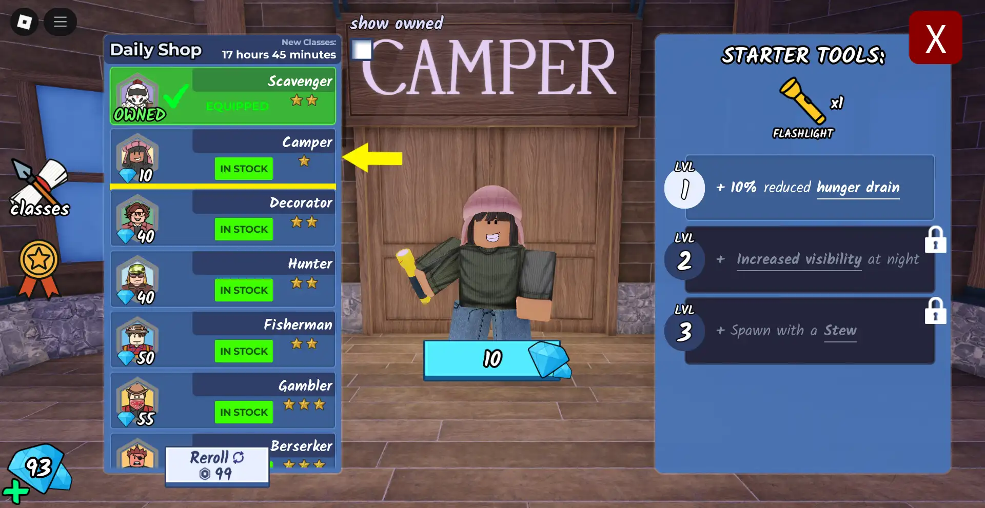 Camper Class Explained