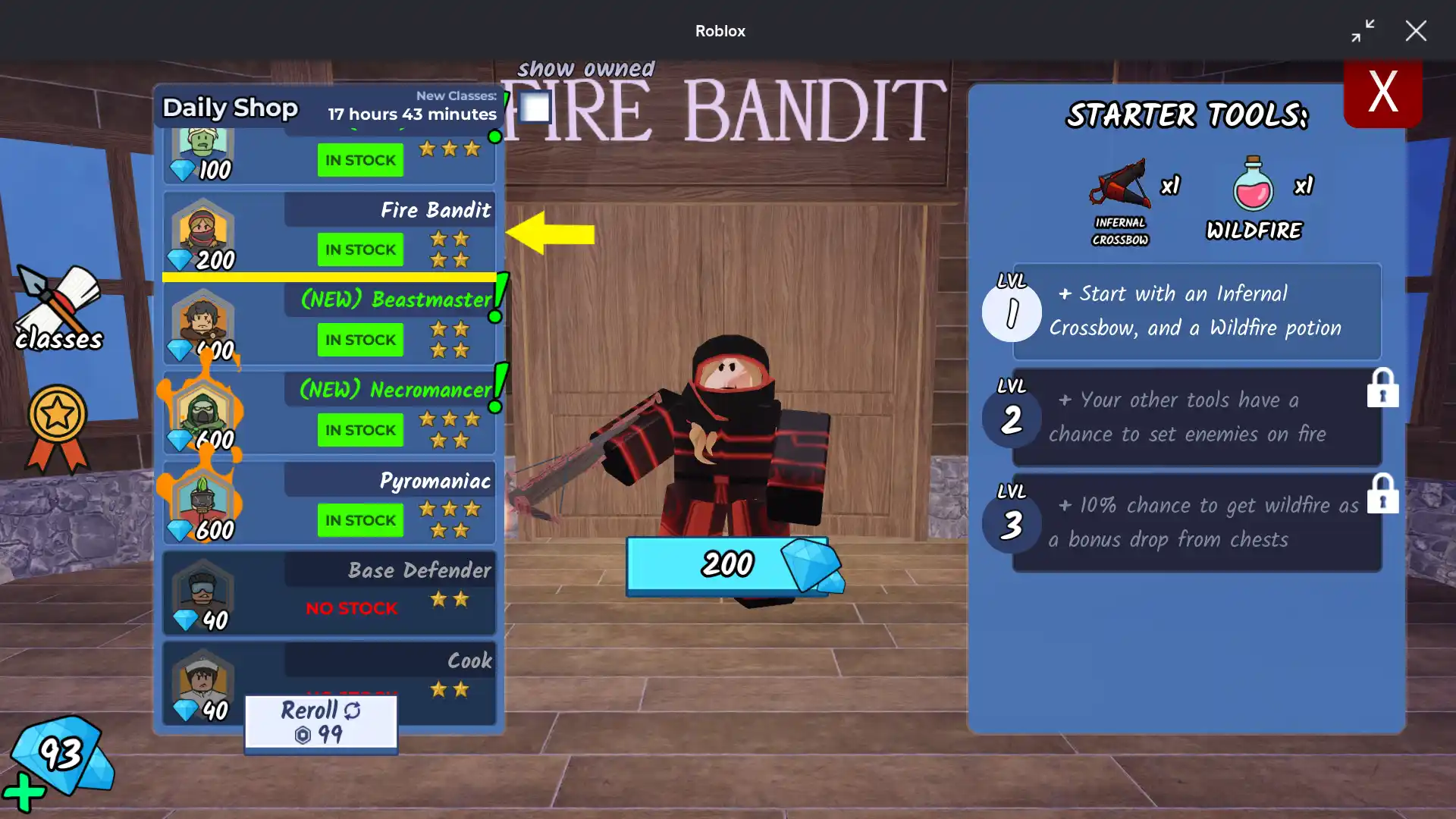 Fire Bandit Class Explained
