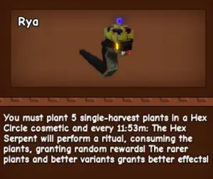 Hex-Serpent grow a garden roblox