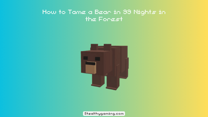 How to Tame a Bear in 99 Nights in the Forest