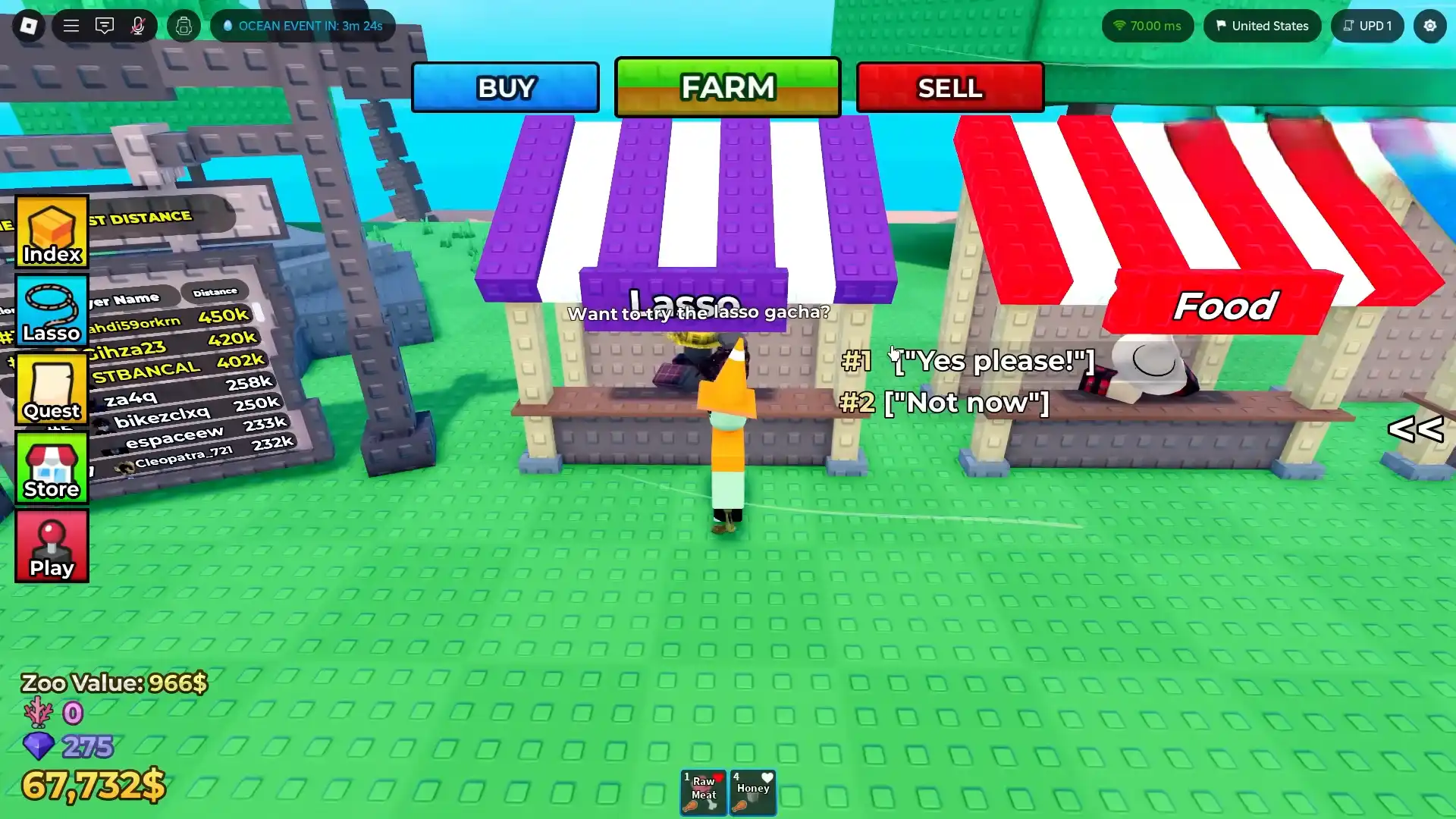 Lassos and Their Stats in Raise Animals