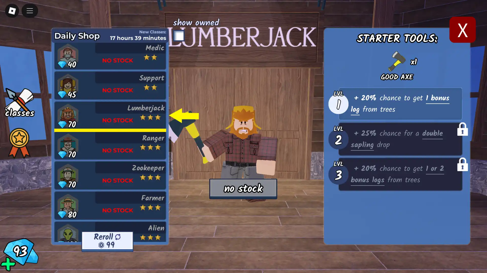 Lumberjack Class Explained