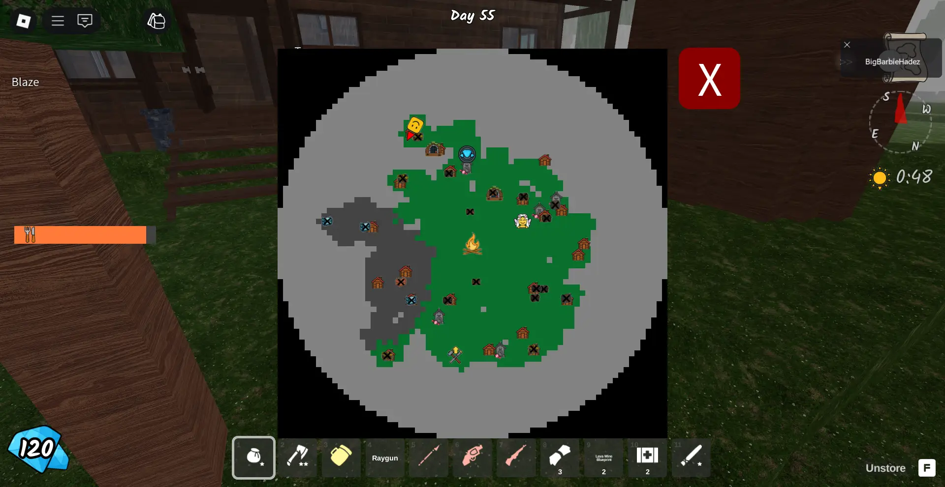 Map location of the Cultist Fortress