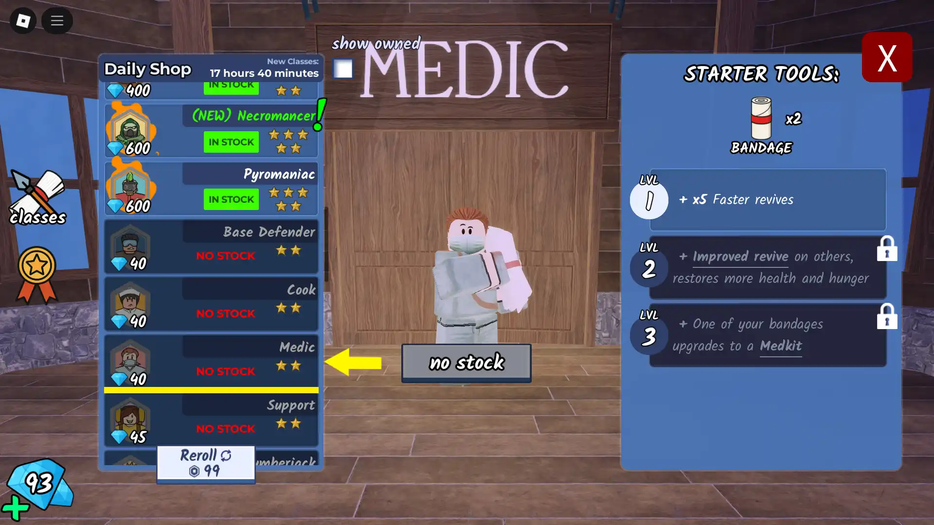 Medic Class Explained