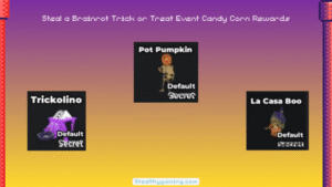Steal a Brainrot Trick or Treat Event Candy Corn Rewards