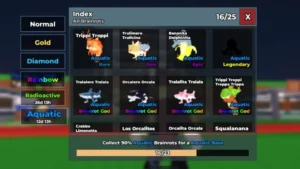 All Aquatic Brainrots and their earnings in Steal a Brainrot