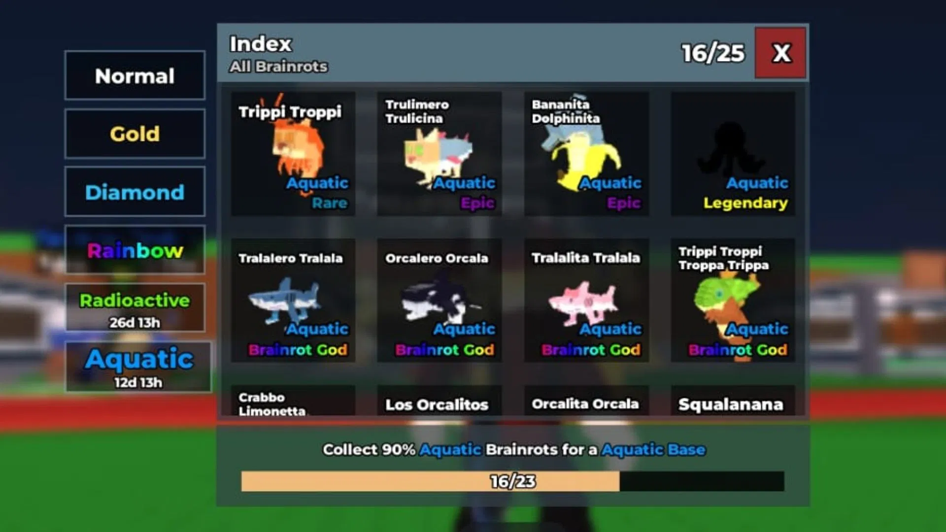 All Aquatic Brainrots and their earnings in Steal a Brainrot