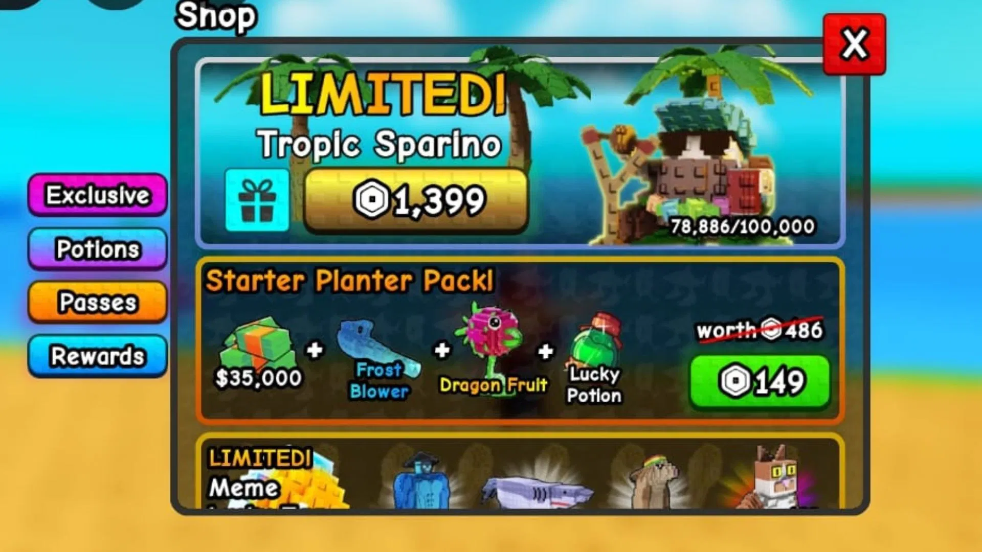 How to get Tropic Sparino in Plants Vs Brainrots