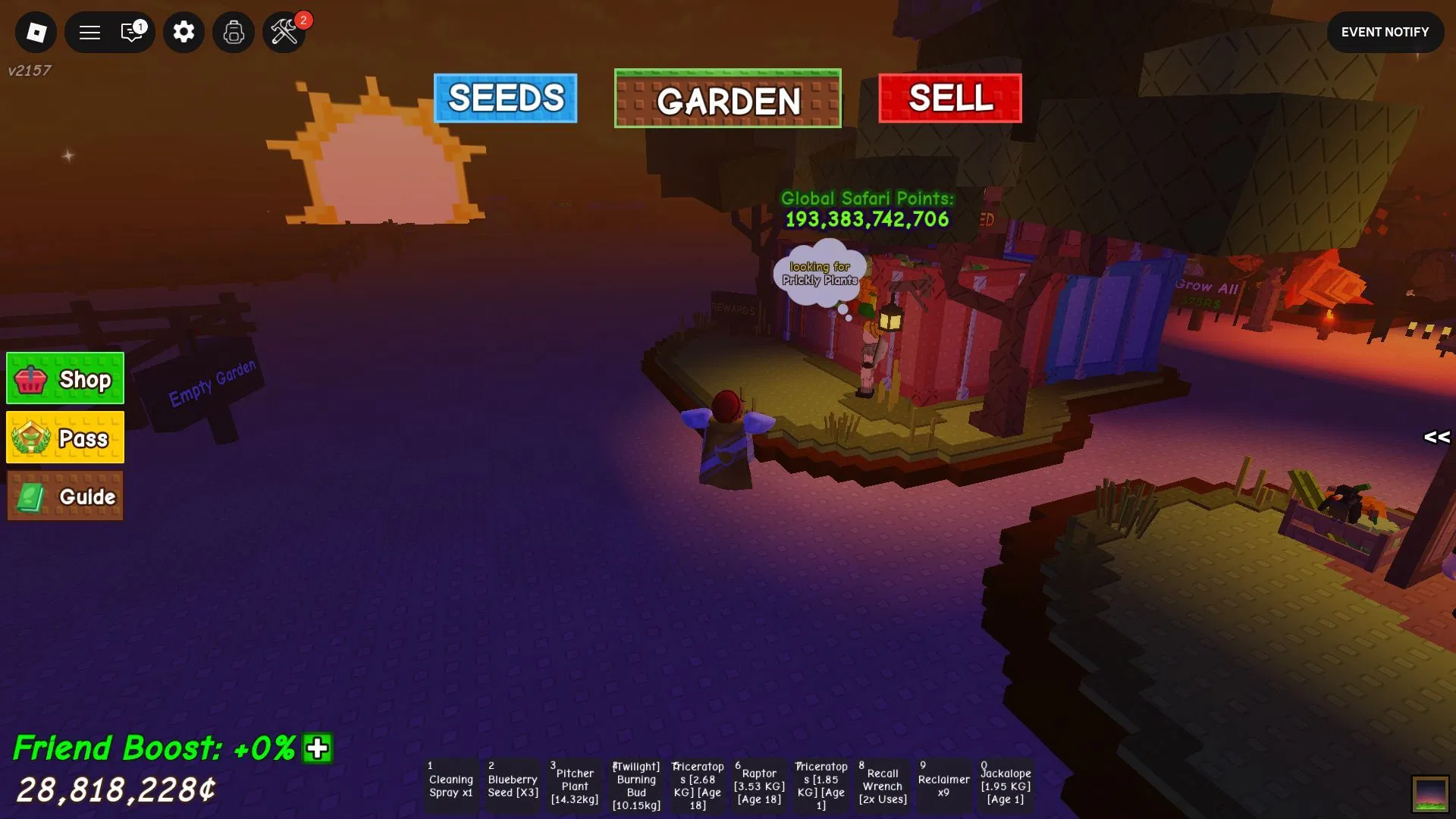 how to get cape bufallo in grow a garden