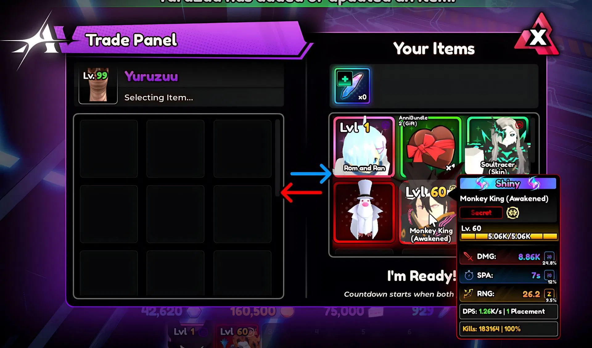 trading in anime vanguards