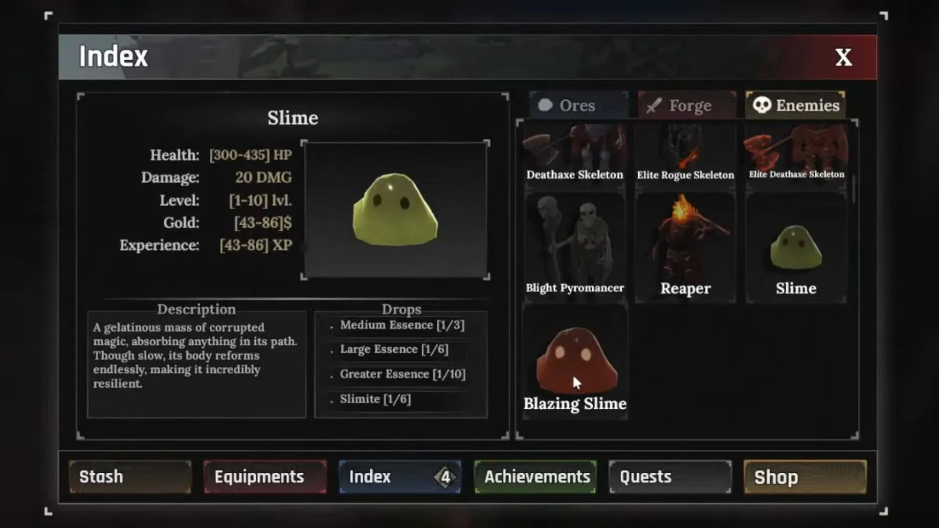 All enemies that drop Greater Essence in The Forge