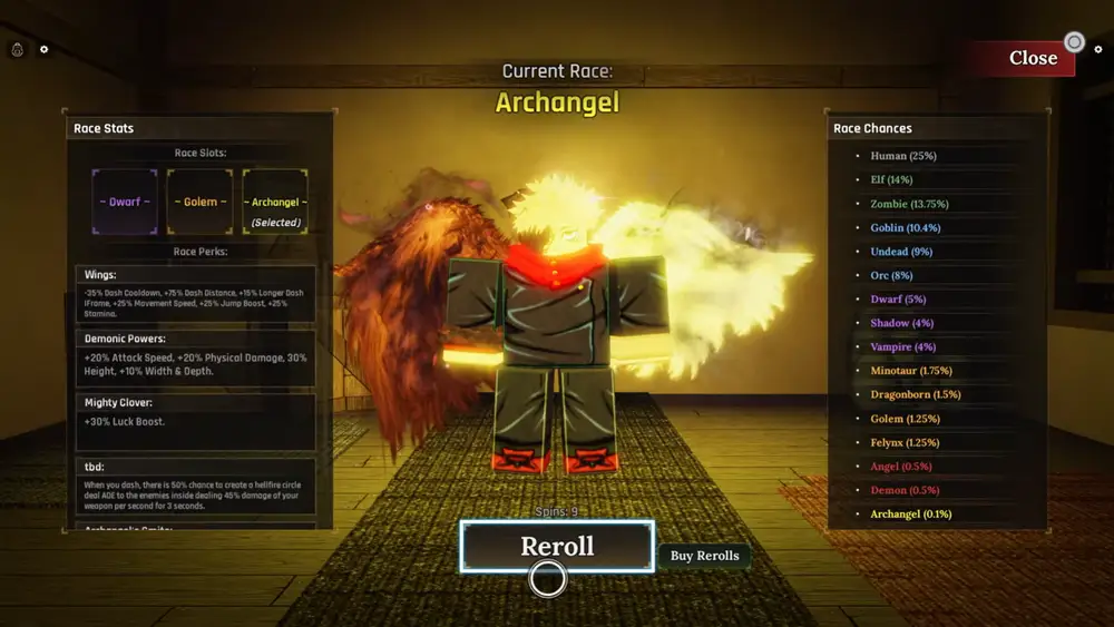 Archangel Race in the Forge 