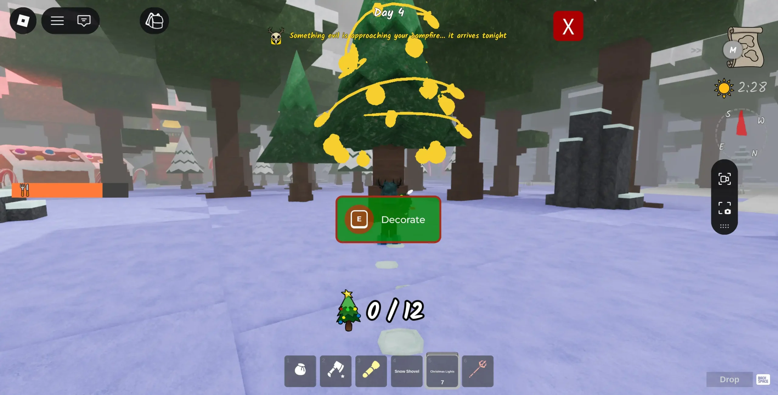 Get Christmas Lights in 99 Nights in the Forest