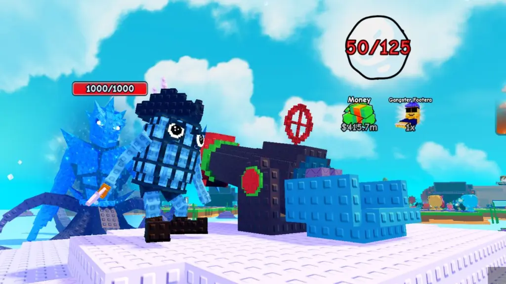 Snow-Cannon plants vs brainrots