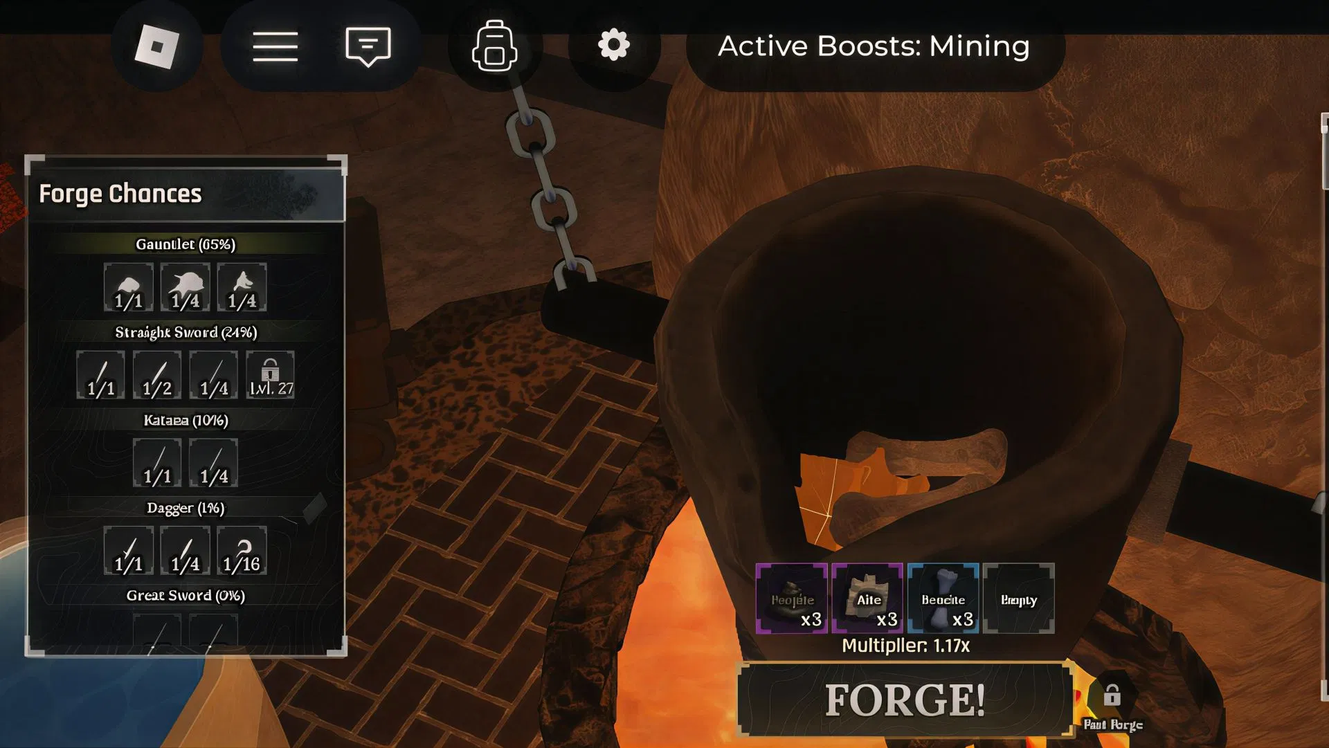 craft Savage Claws in The Forge
