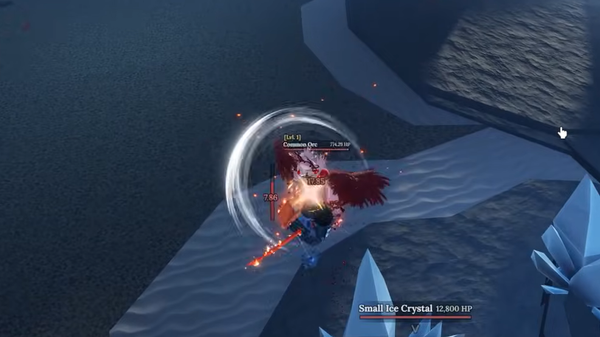 Snowite has no trait and its effect only applies to weapons | Image credit: Roblox (via YouTube/@Itz Vortex)