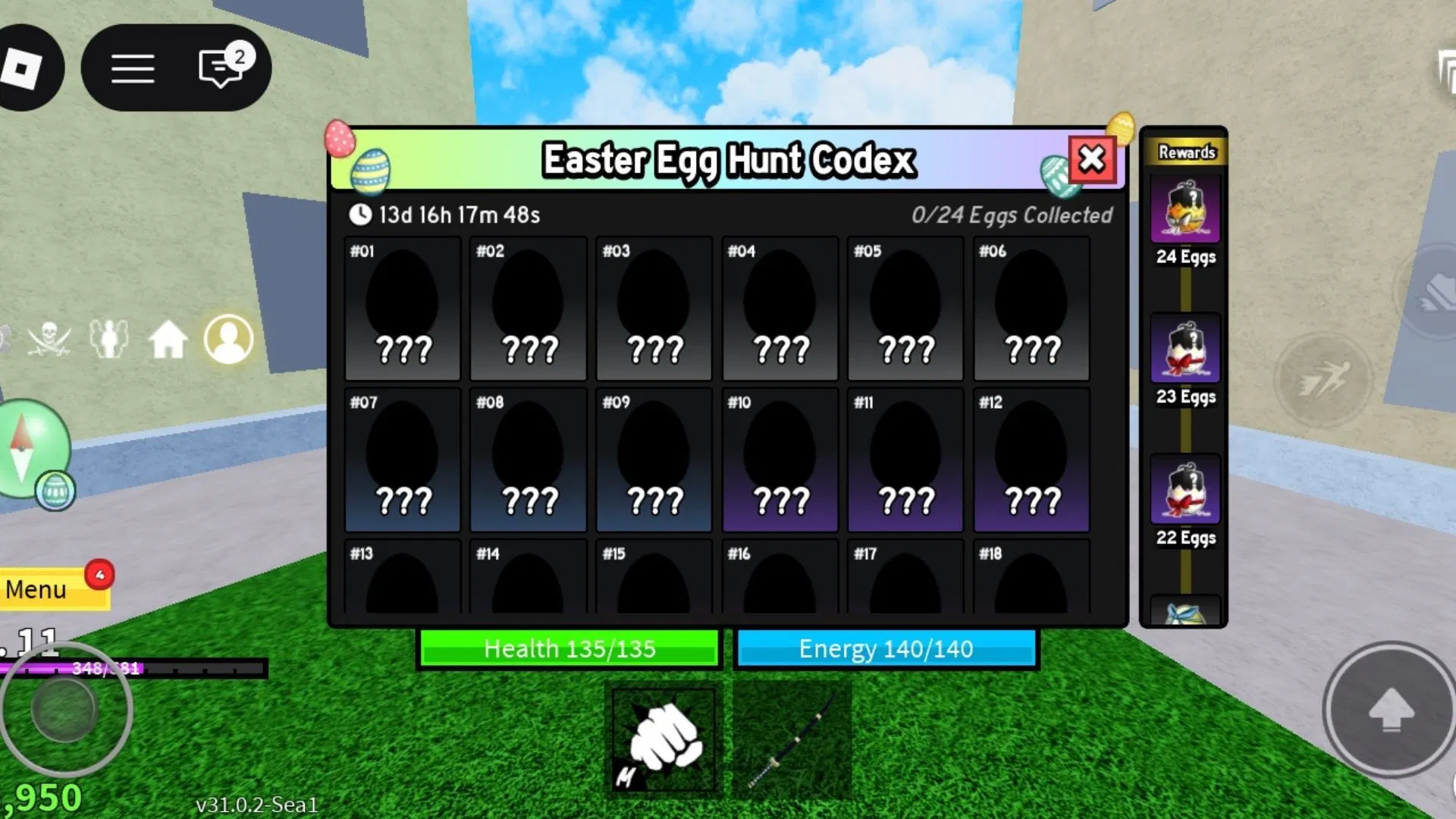 easter eggs in blox fruits roblox