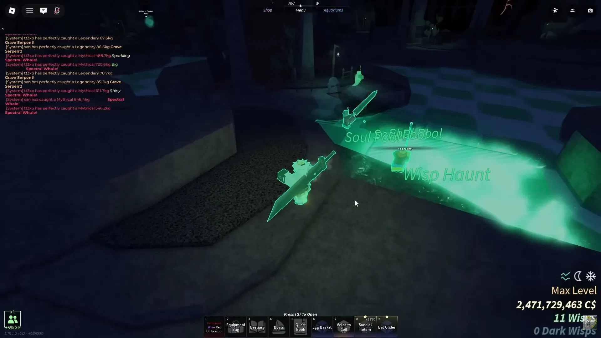 Fish in the Soul Pools during Wisp Scourge Hunt to spawn the Styx Angler Hunt