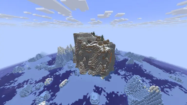 Snowy-Cliff-Minecraft