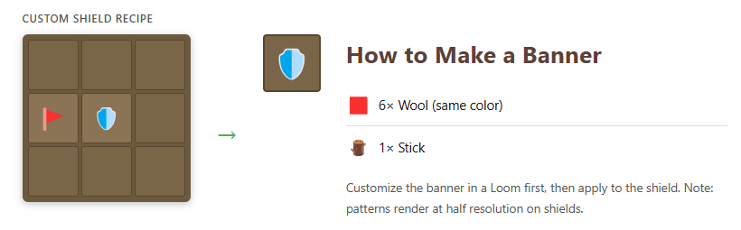 how to make a banner minecraft