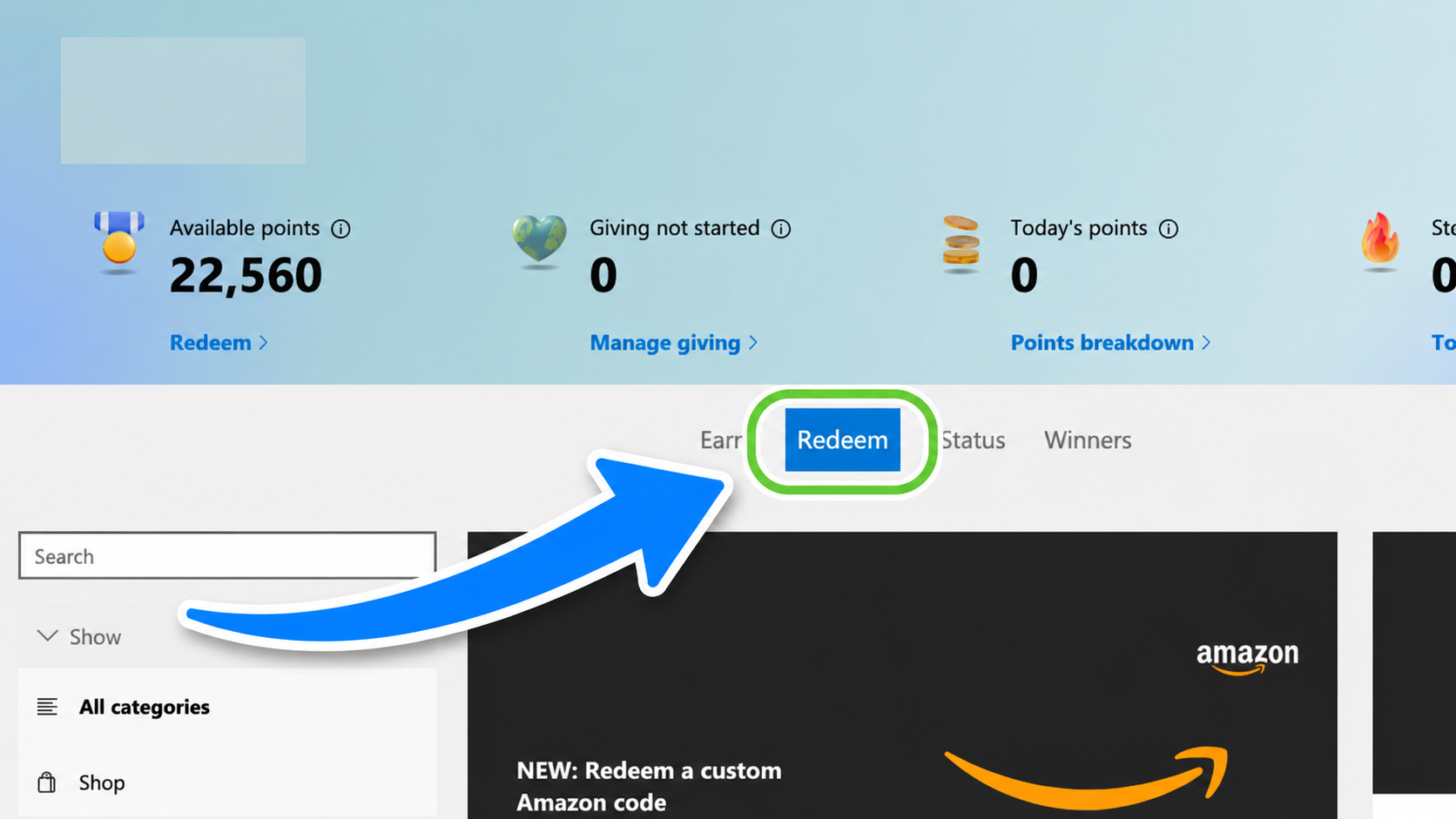 Redeem microsoft rewards