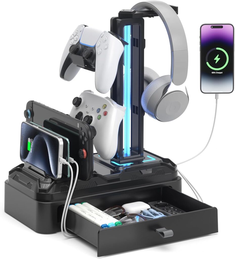 Gaming desk organizer