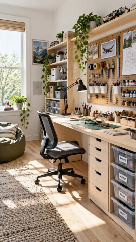 Creative hobby zone for older boys