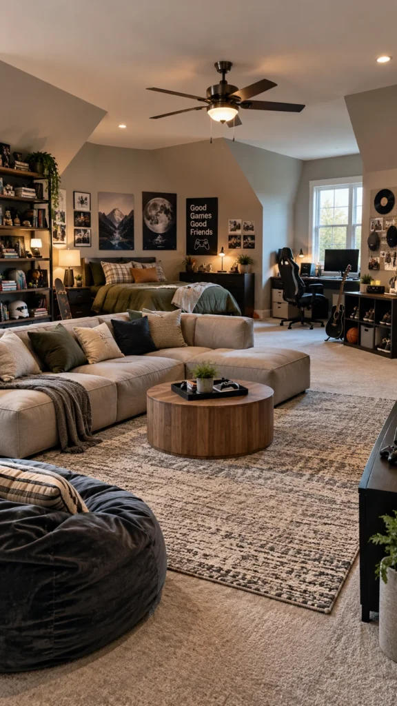 Flexible tween to teen hangout room